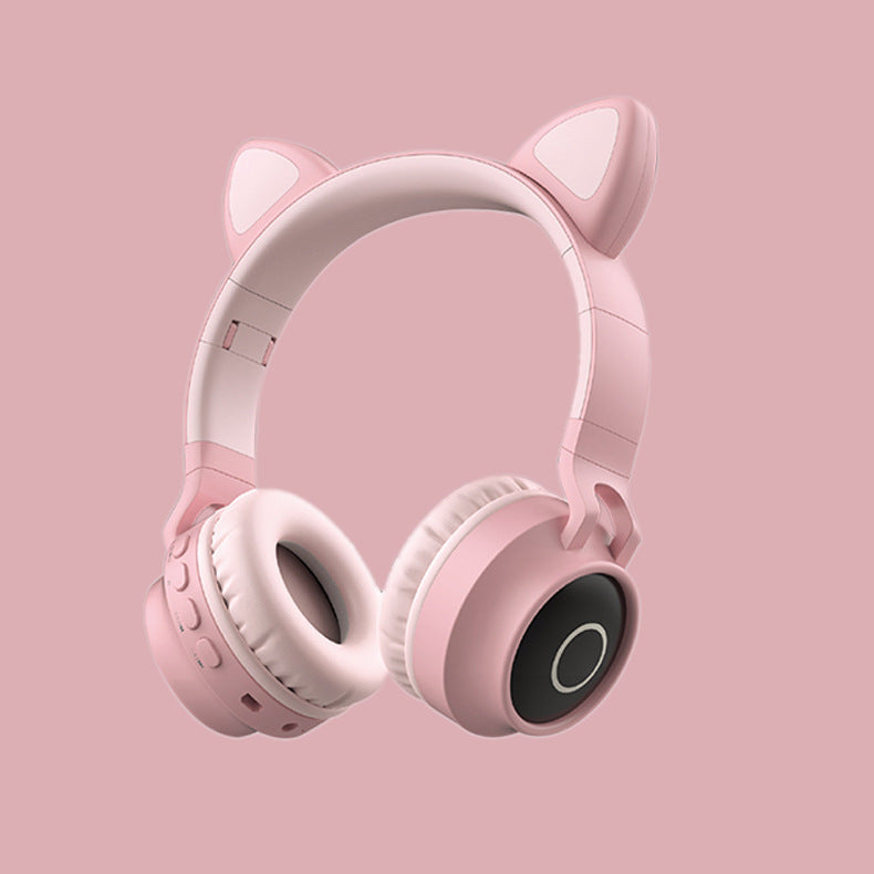 LED Light Cat Ear Headphones Wireless Bluetooth 5.0 Headset Portable Foldable Kids Headphone With Microphone Best Gift - Fabs things