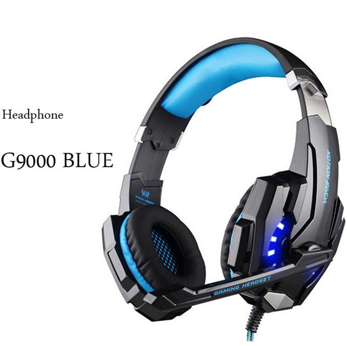 NEW STEVVEX Modern G2000 G9000 Gaming Headsets Big Headphones with Light Mic Stereo Earphones Deep Bass for PC Computer, Laptop and Gaming - Fabs things