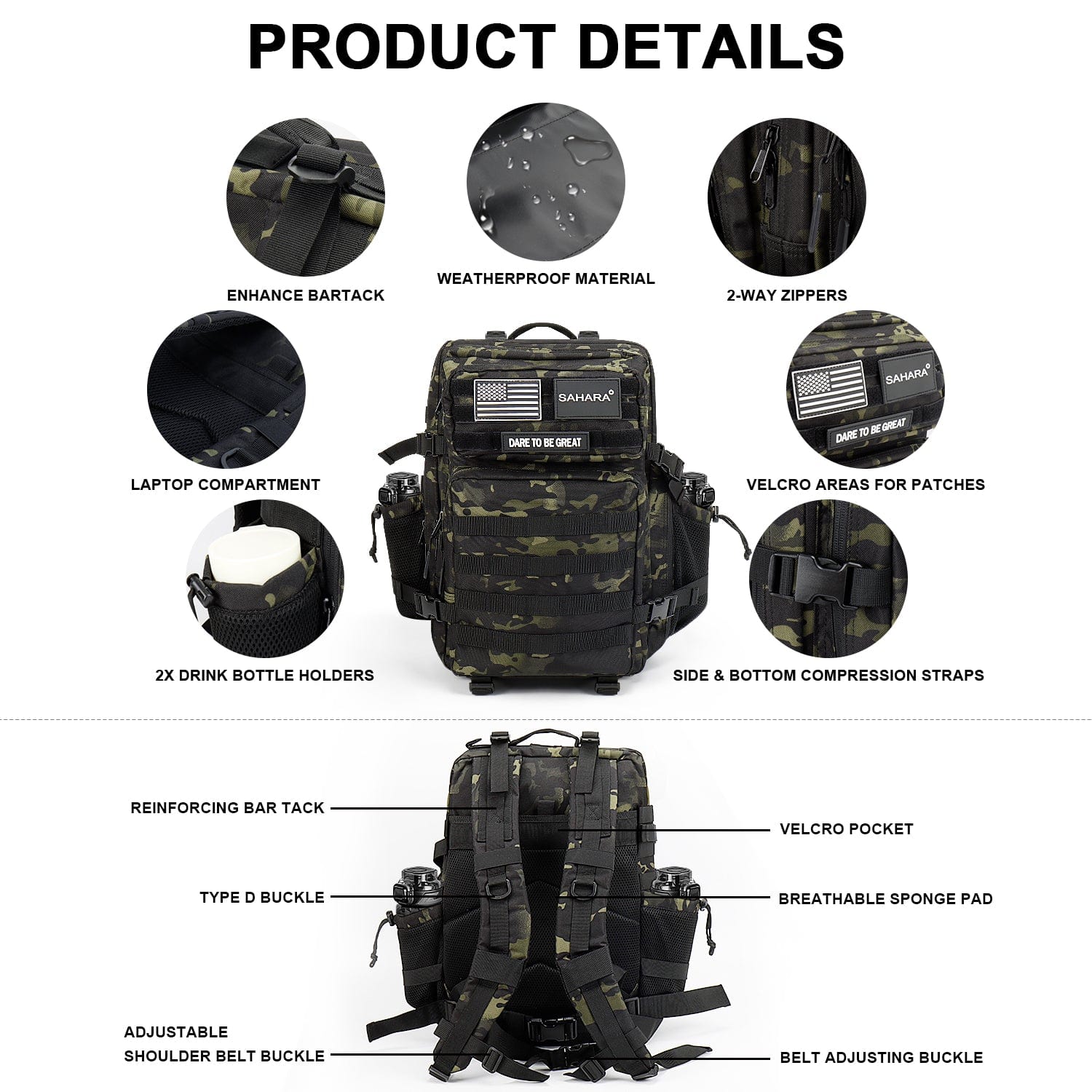 Raider Series Travel Bag & Laptop Backpack for Laptops up to 17.3-inch