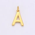 14k Gold Filled Personalized Initial Charm Initial Pendant, Letter Charm, Minimalist Alphabet Letter Charm, Monogram Charm Add On Charm A-113 to A-125