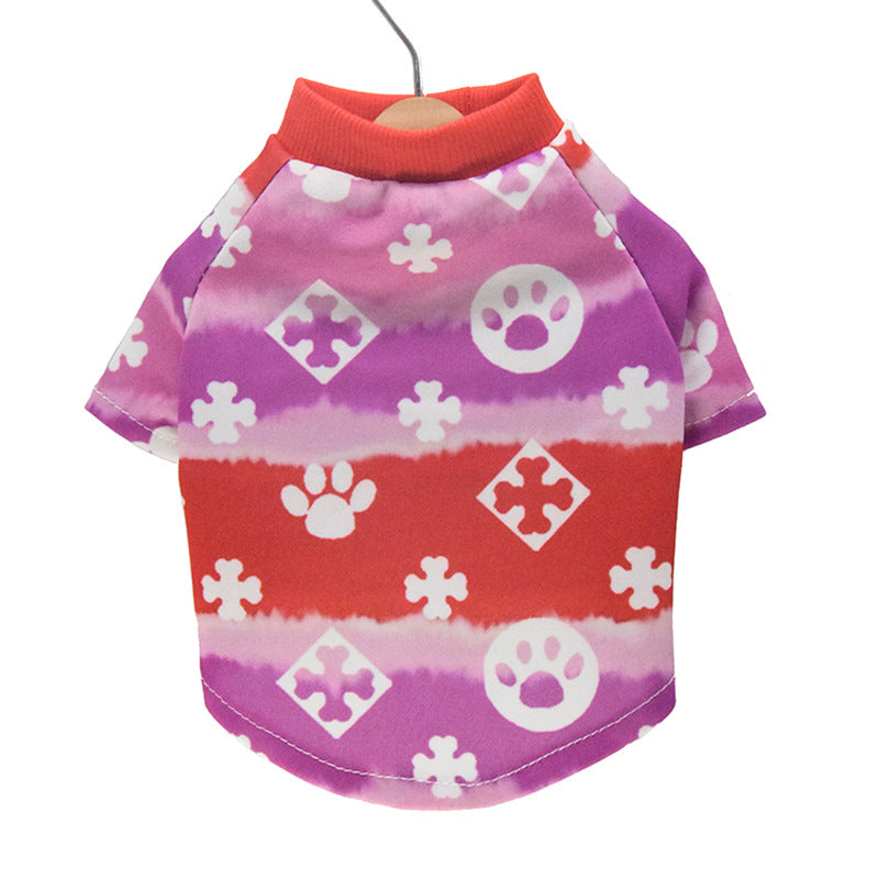 Net Red Same Style Gradient Dog Clothes Teddy Clothes Pet Clothes Spring And Autumn Pet Clothes - Fabs things