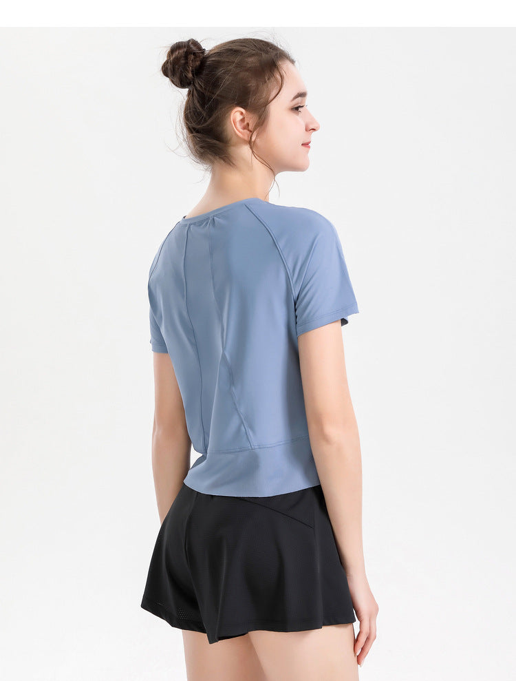Yoga Exercise Fitness Running Top Women Short SLeeves - Fabs things