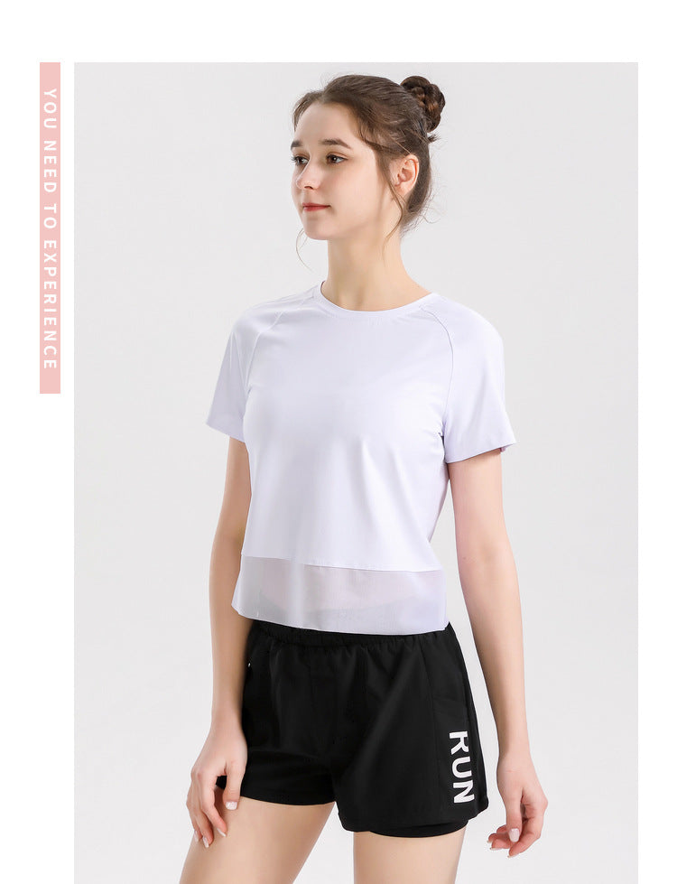 Yoga Exercise Fitness Running Top Women Short SLeeves - Fabs things