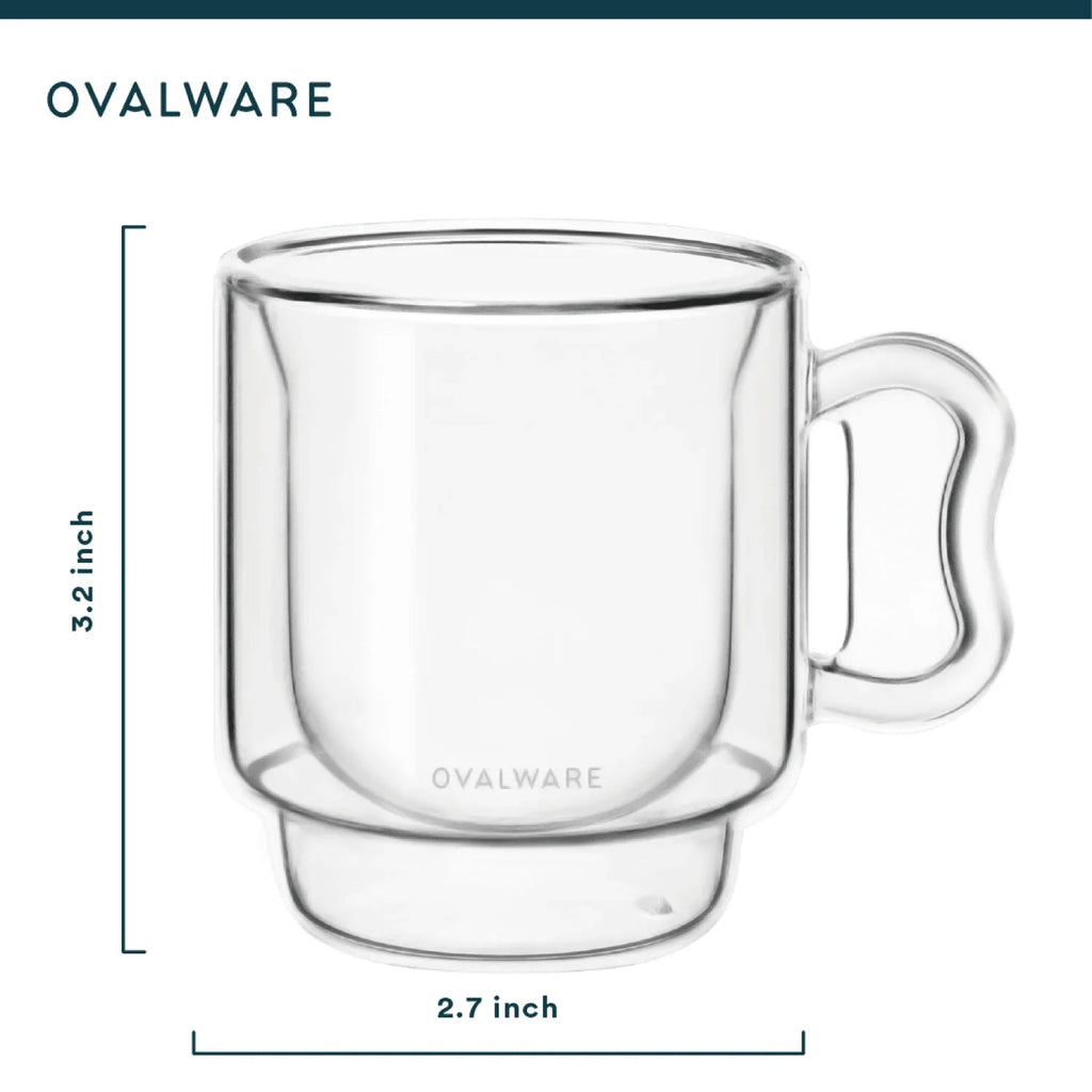 Double Wall Espresso Cups - 120ml/4oz - Fabs things