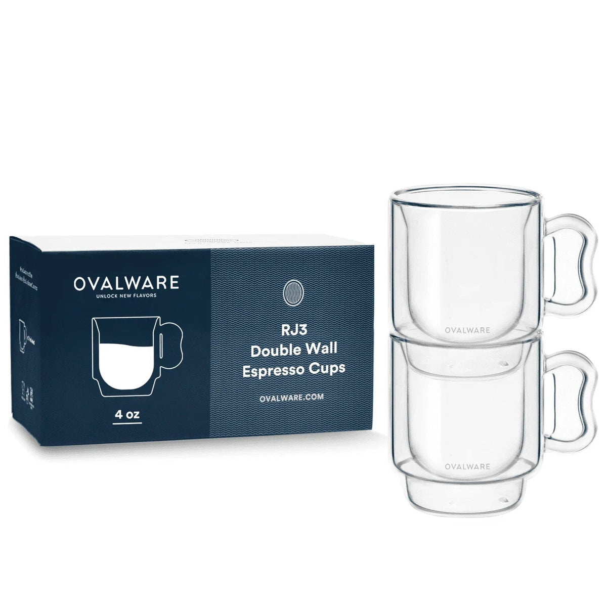 Double Wall Espresso Cups - 120ml/4oz - Fabs things
