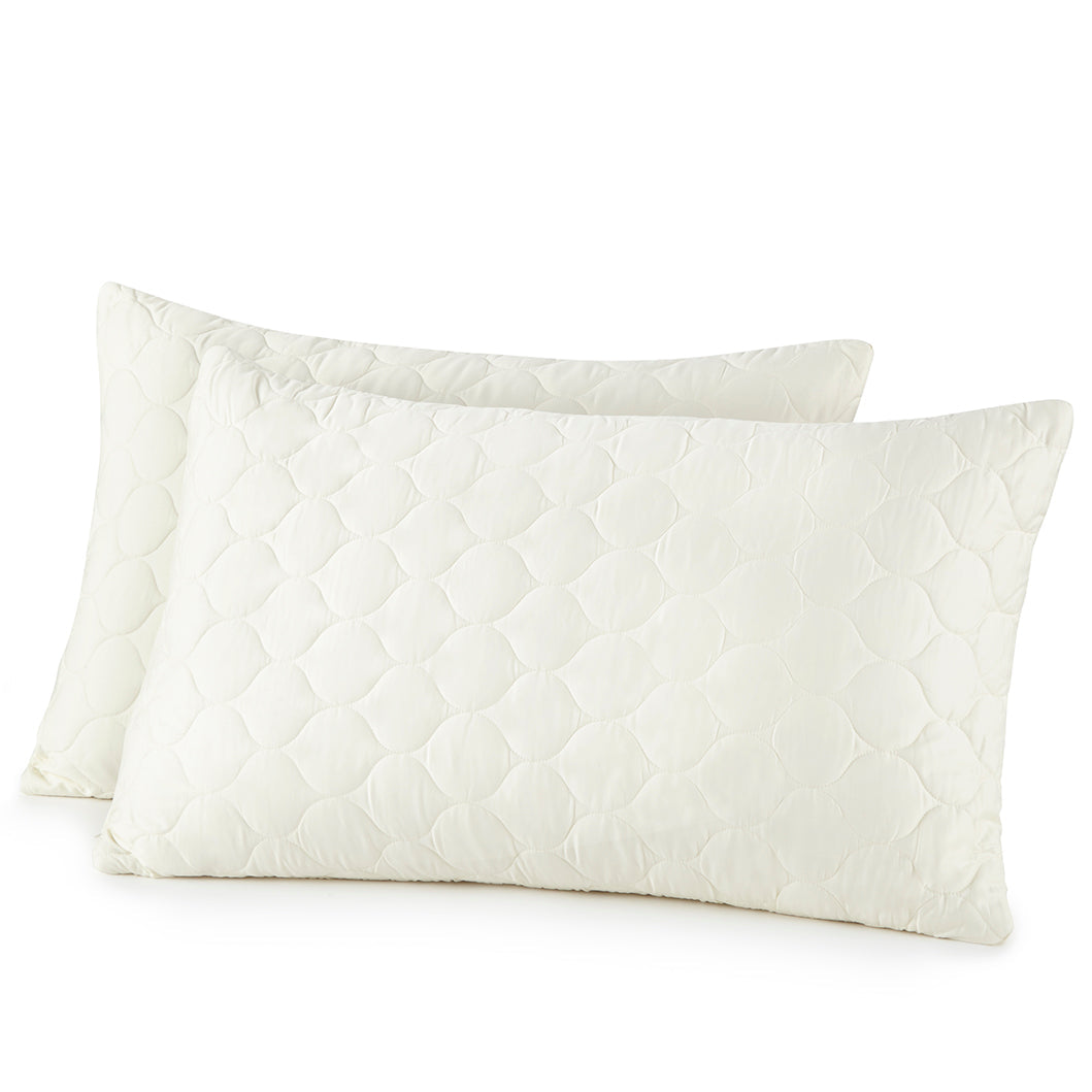 Organic Cotton Lofted Quilted Pillow Protectors - Fabs things