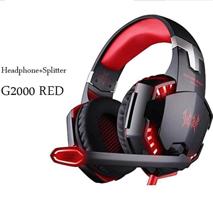 NEW STEVVEX Modern G2000 G9000 Gaming Headsets Big Headphones with Light Mic Stereo Earphones Deep Bass for PC Computer, Laptop and Gaming - Fabs things