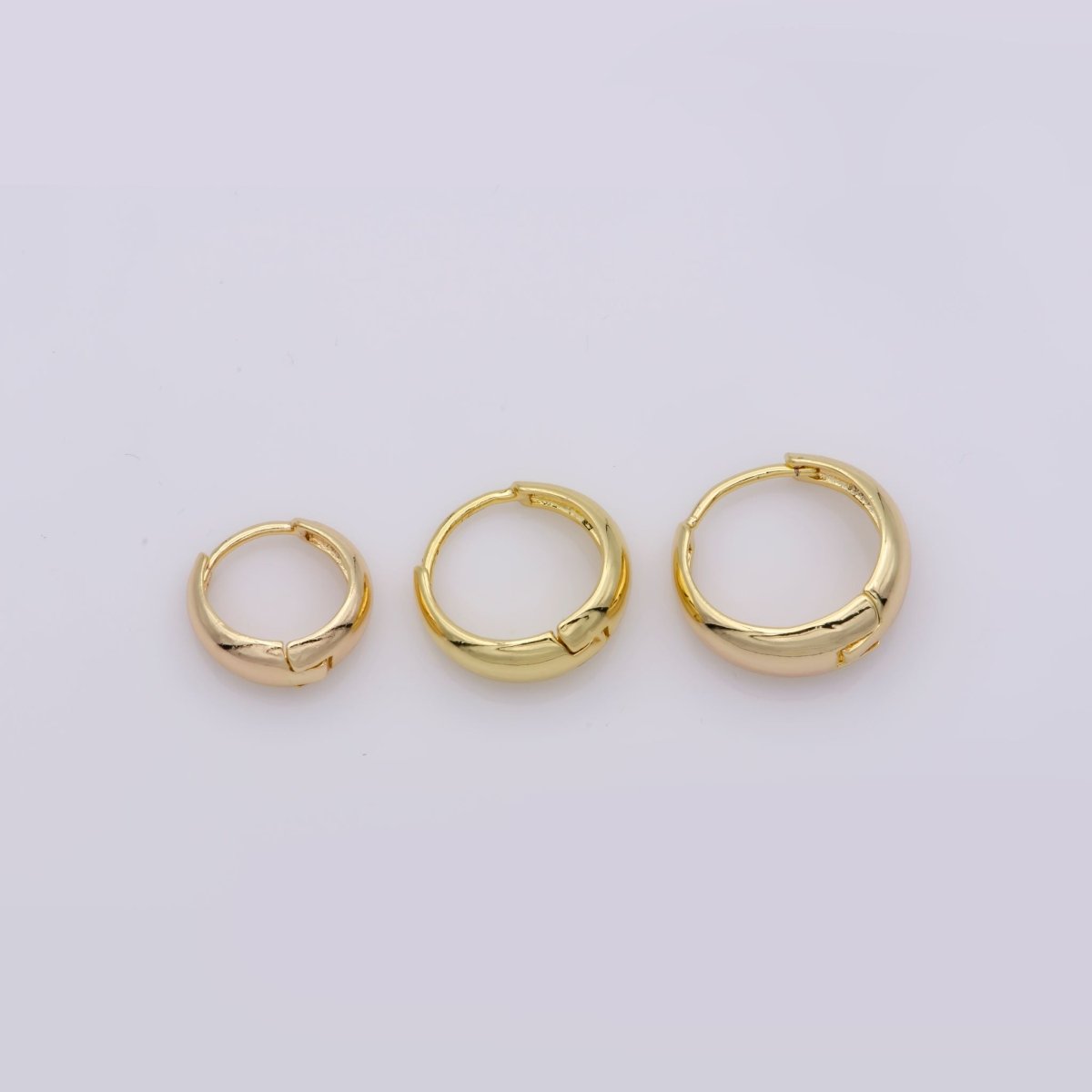 24K Gold Filled Huggie Hoops / Perfect for Every Day Wear / Minimalist Earring Jewelry / Perfect Gift For Her and For Girls P-033 P-036 P-038 P-249