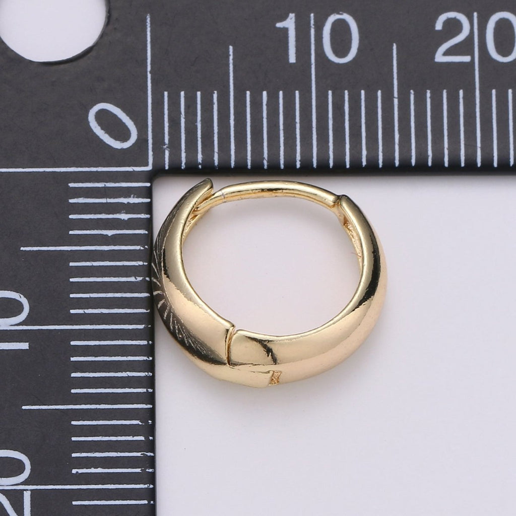 24K Gold Filled Huggie Hoops / Perfect for Every Day Wear / Minimalist Earring Jewelry / Perfect Gift For Her and For Girls P-033 P-036 P-038 P-249