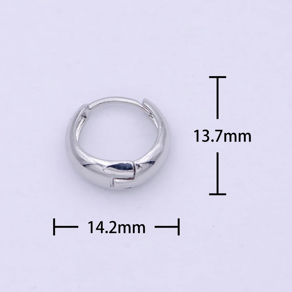 24K Gold Filled Huggie Hoops / Perfect for Every Day Wear / Minimalist Earring Jewelry / Perfect Gift For Her and For Girls P-033 P-036 P-038 P-249