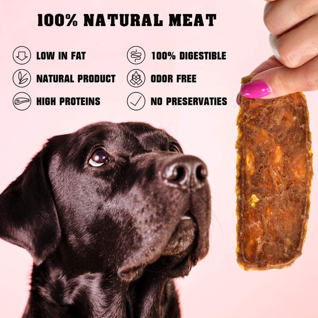 Chicken Jerky Dog Treats 1.5 lb Human-Grade Grain-Free Dried Strips - Fabs things