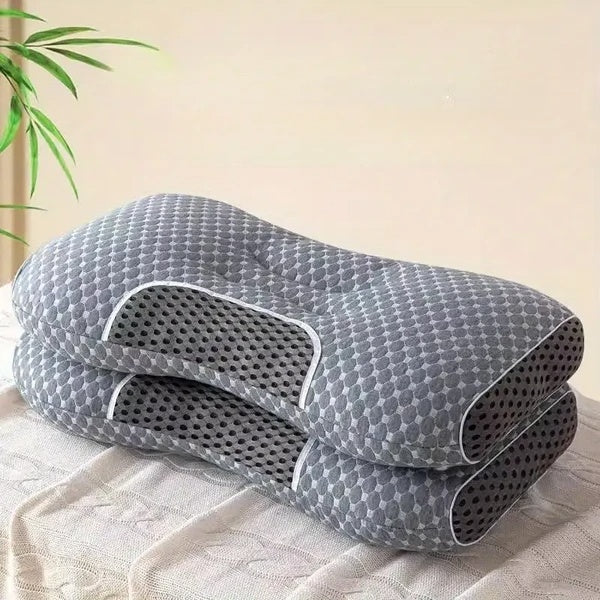 3D Knitted Cotton Massage Pillow – Soft, Breathable Neck Support Cushion - Fabs things