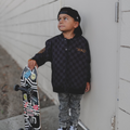 KIDS WATERPROOF LETTERMAN JACKET - CHECKERS - Fabs things