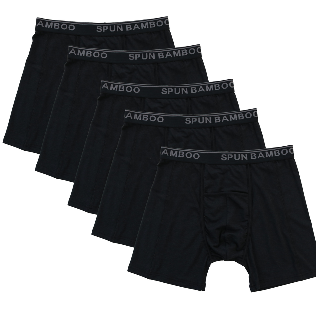 Men's Bamboo Boxer Briefs – Bamboo Viscose, Organic Cotton, Horizontal Fly