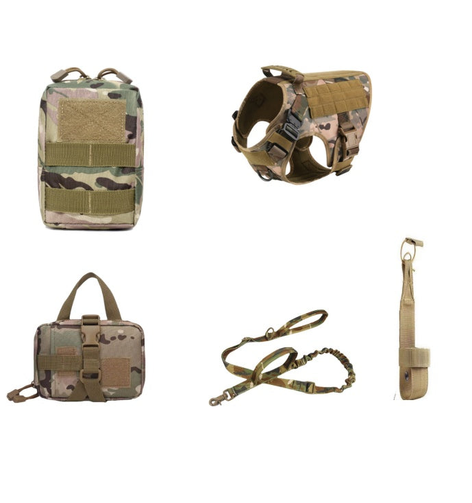 Tactical Dog Harness Pet German Shepherd K9 Training Vest Dog Harness And Leash Set For All Breeds Dogs - Fabs things