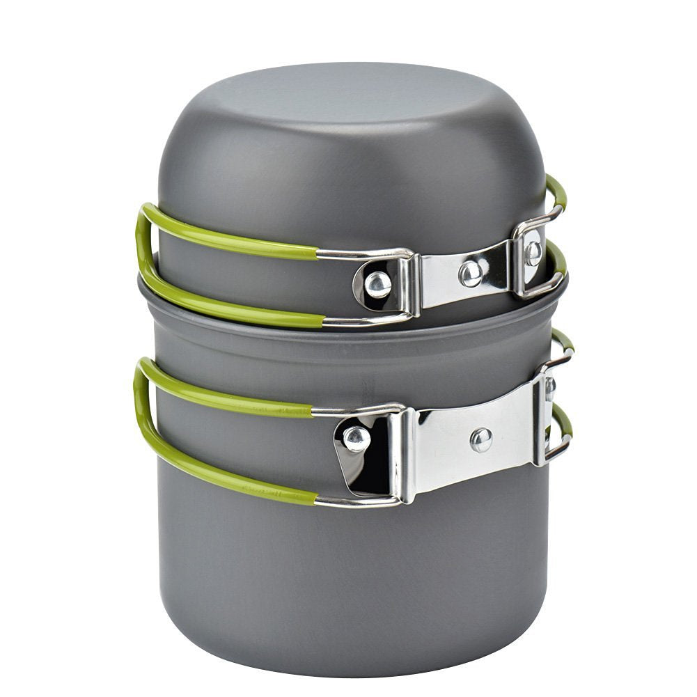 Camping Cookware Kit Outdoor Cooking Set Aluminum Equipment Outdoor Pot Travel Tableware Kitchen Hiking Picnic BBQ - Fabs things