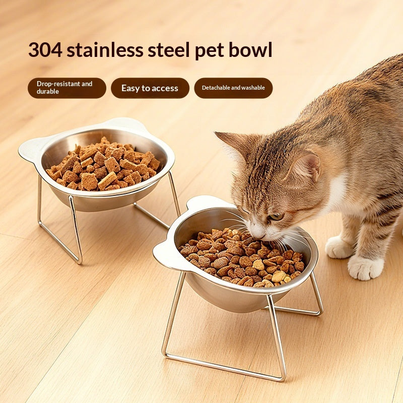 304 Stainless Steel Pet Water And Food Bowl - Fabs things
