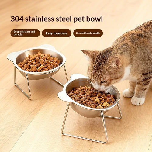 304 Stainless Steel Pet Water And Food Bowl - Fabs things
