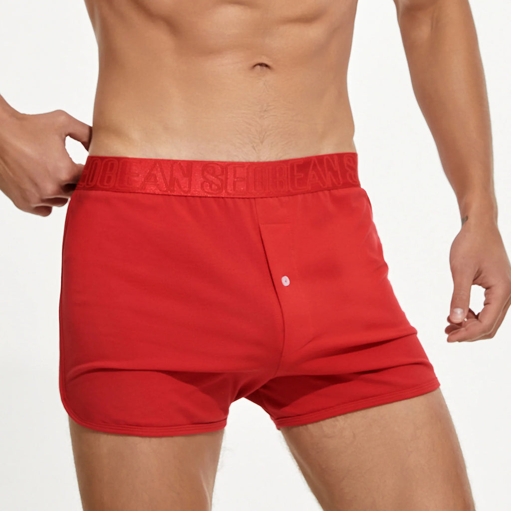 Men’s Cotton Boxer Shorts – Combed Cotton Lounge Underwear - Fabs things