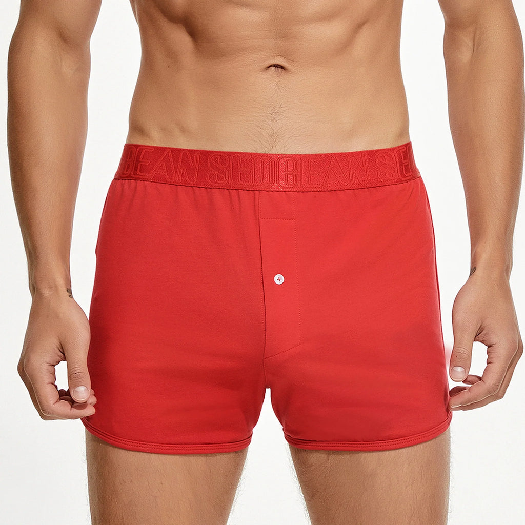 Men’s Cotton Boxer Shorts – Combed Cotton Lounge Underwear - Fabs things