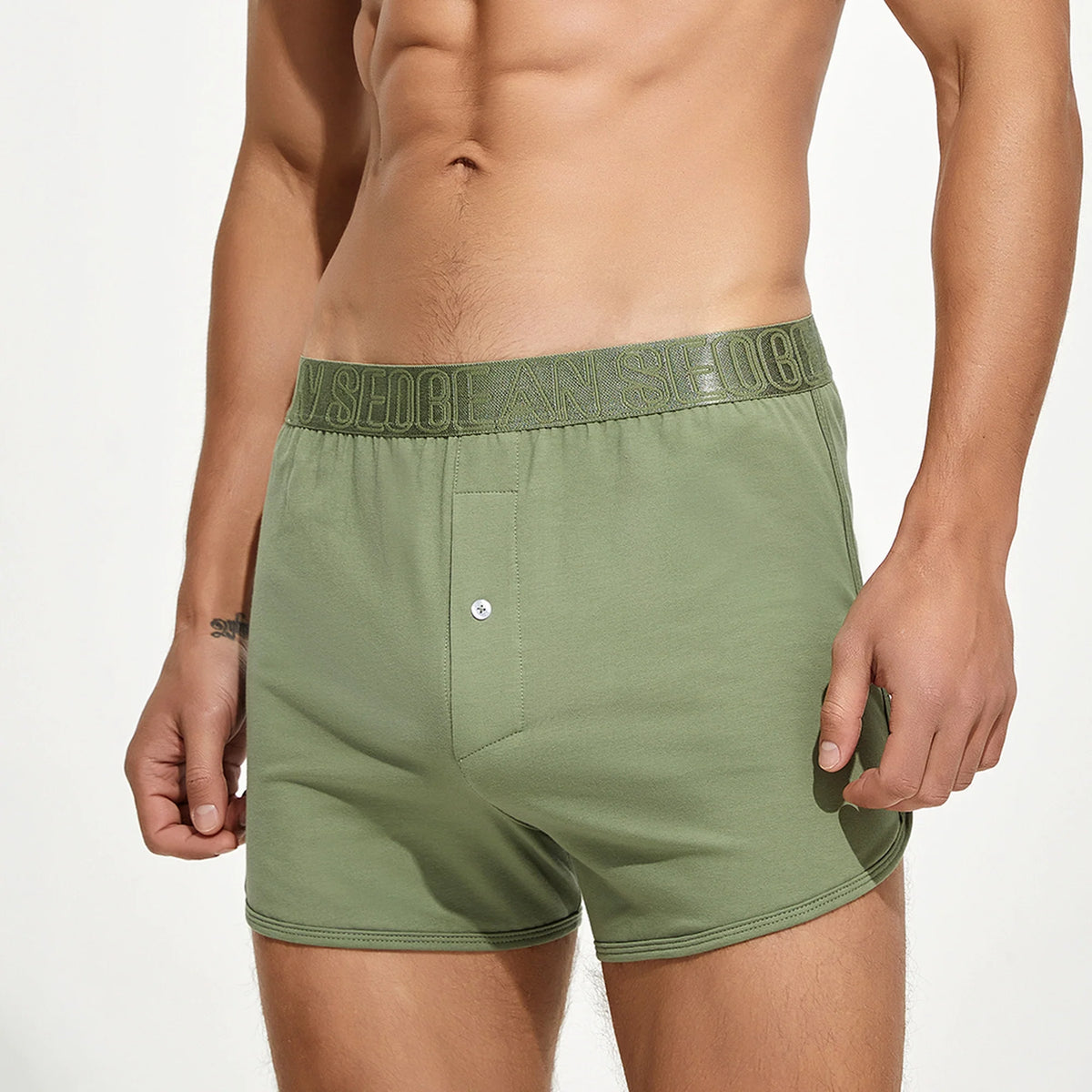 Men’s Cotton Boxer Shorts – Combed Cotton Lounge Underwear - Fabs things