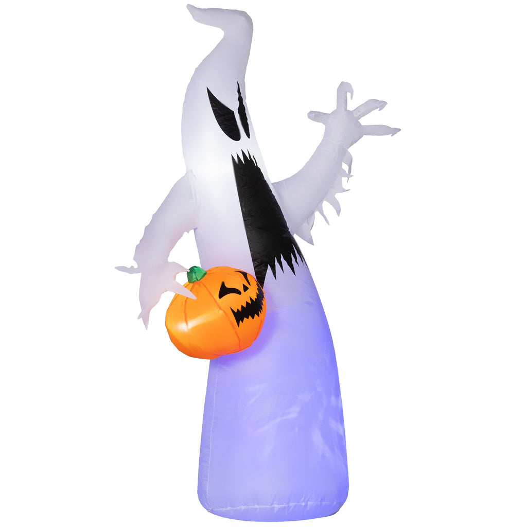 HOMCOM 5.9' Halloween Inflatable Outdoor Decoration Ghost