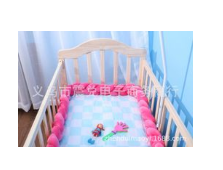 100cmBaby Bumper Bed Braid Knot Pillow Cushion Bumper for Infant Kids Crib Protector Cot Bumper Room Decor Anti-collision Bumper - Fabs things