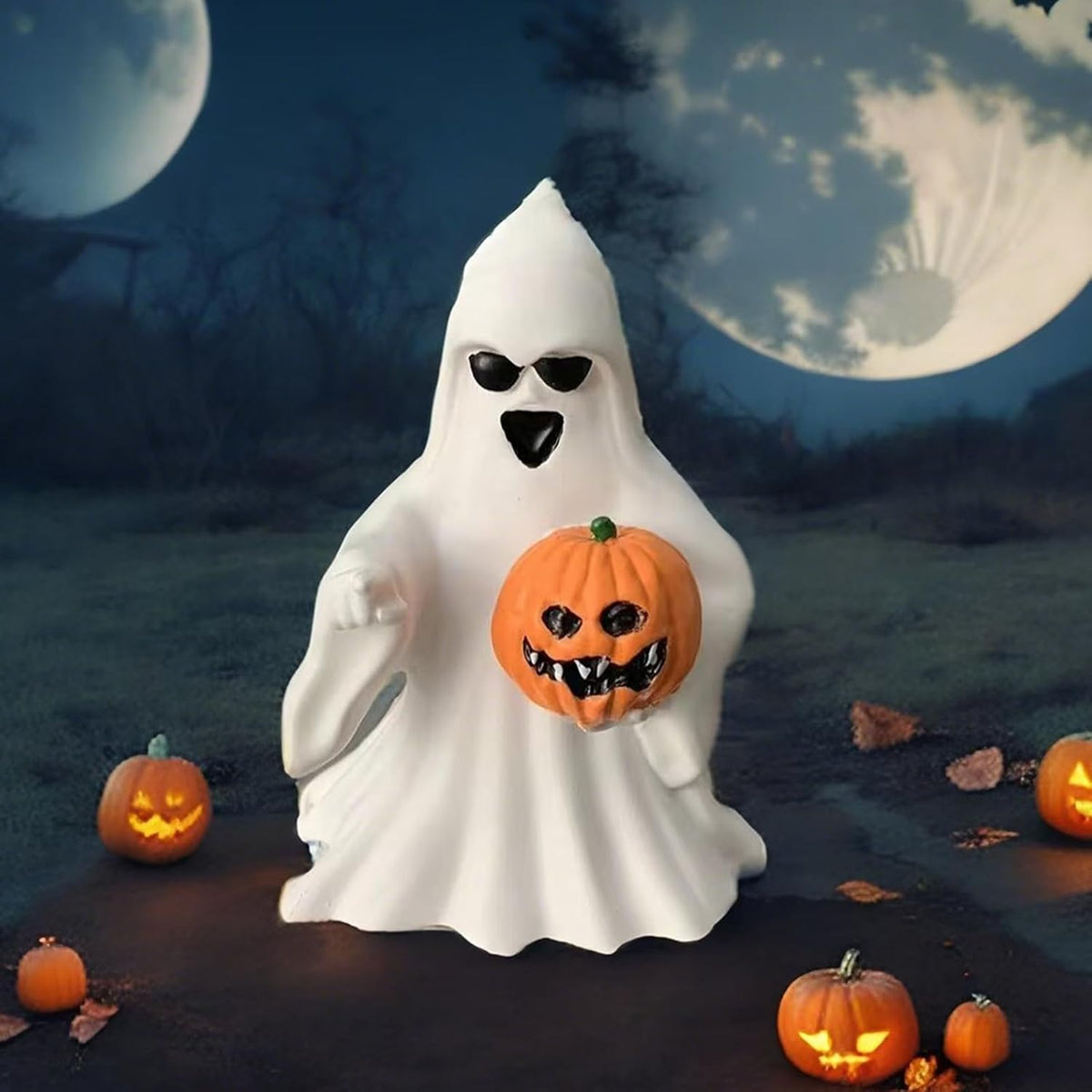 Halloween Ghost Figurine - Spooky Resin Ghost Statue, Cute Ghost Decor for Halloween Decorations, Porch and Indoor Spooky Home Decor (Ghost (1 Figurine)) - Fabs things