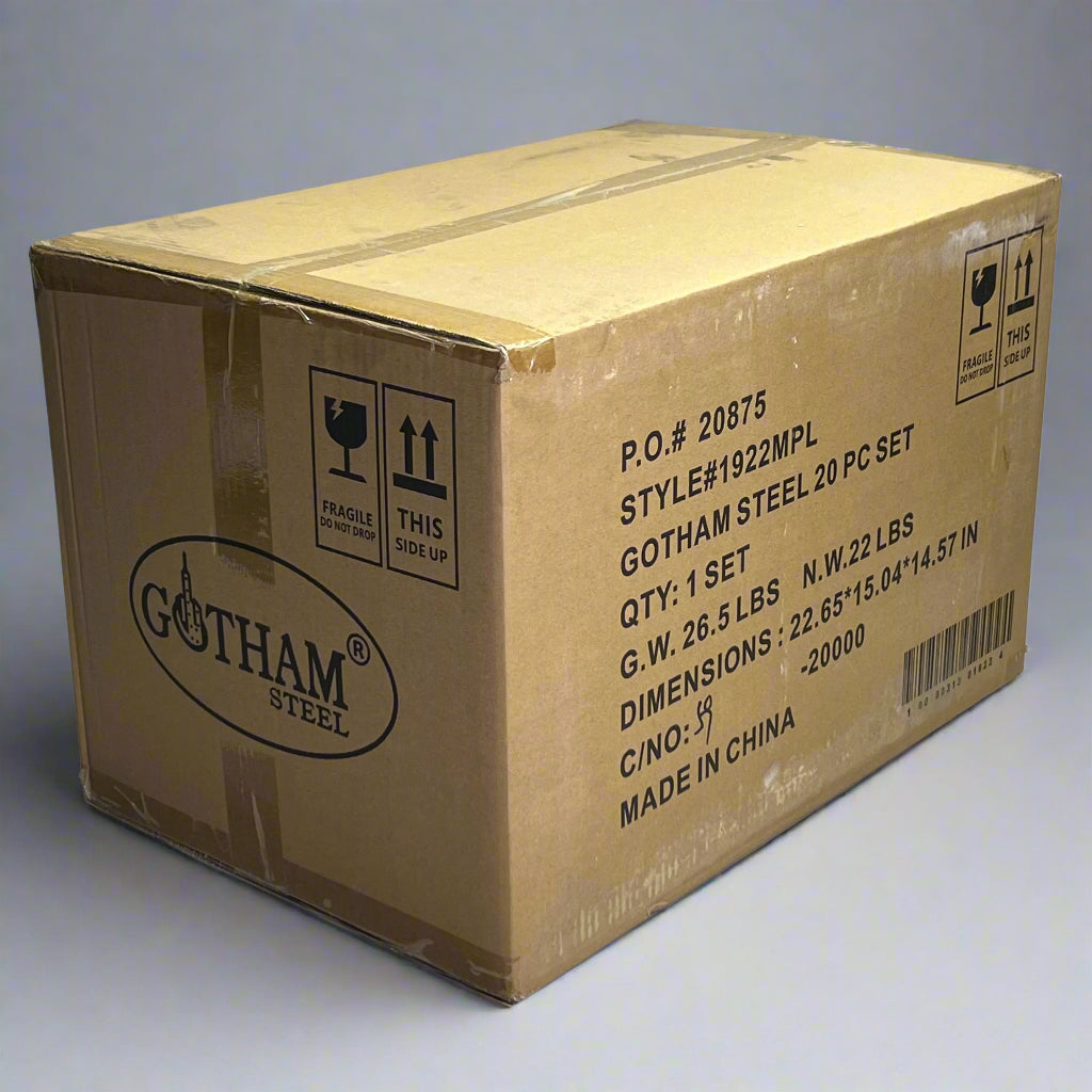 GOTHAM STEEL (20 Pcs) Cookware + Bakeware Set 22.65" X 15.04" X 14.57" 1922MPL