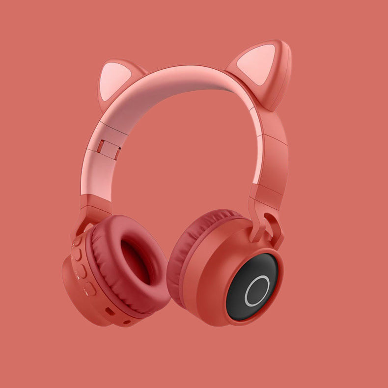 LED Light Cat Ear Headphones Wireless Bluetooth 5.0 Headset Portable Foldable Kids Headphone With Microphone Best Gift - Fabs things