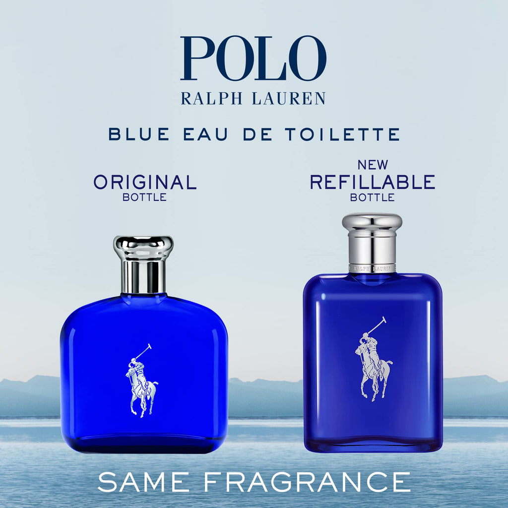 RALPH LAUREN FRAGRANCES - Polo Blue - Eau de Toilette - Men's Cologne - Aquatic & Fresh - With Citrus, Sage, and Suede - Medium Intensity - Fabs things
