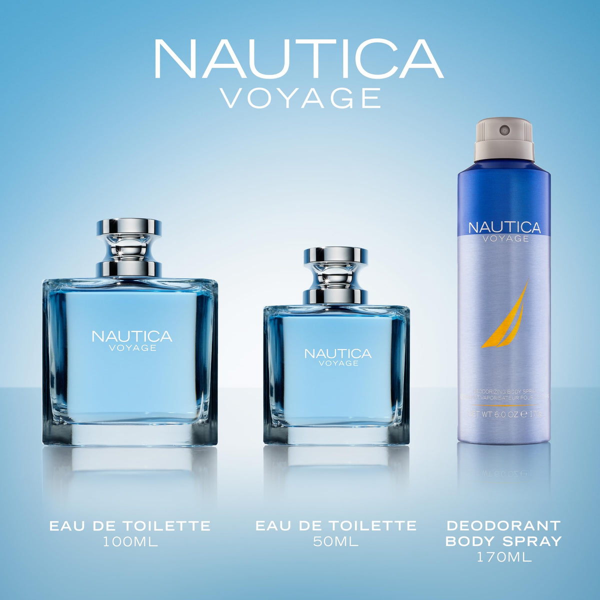 Nautica Voyage Eau De Toilette, Cologne and Fragrance For Men, Fresh, Romantic, Fruity Scent Woody, Aquatic Notes of Apple, Water Lotus, Cedarwood, and Musk Ideal Day Wear, Long Lasting 3.3Fl oz - Fabs things