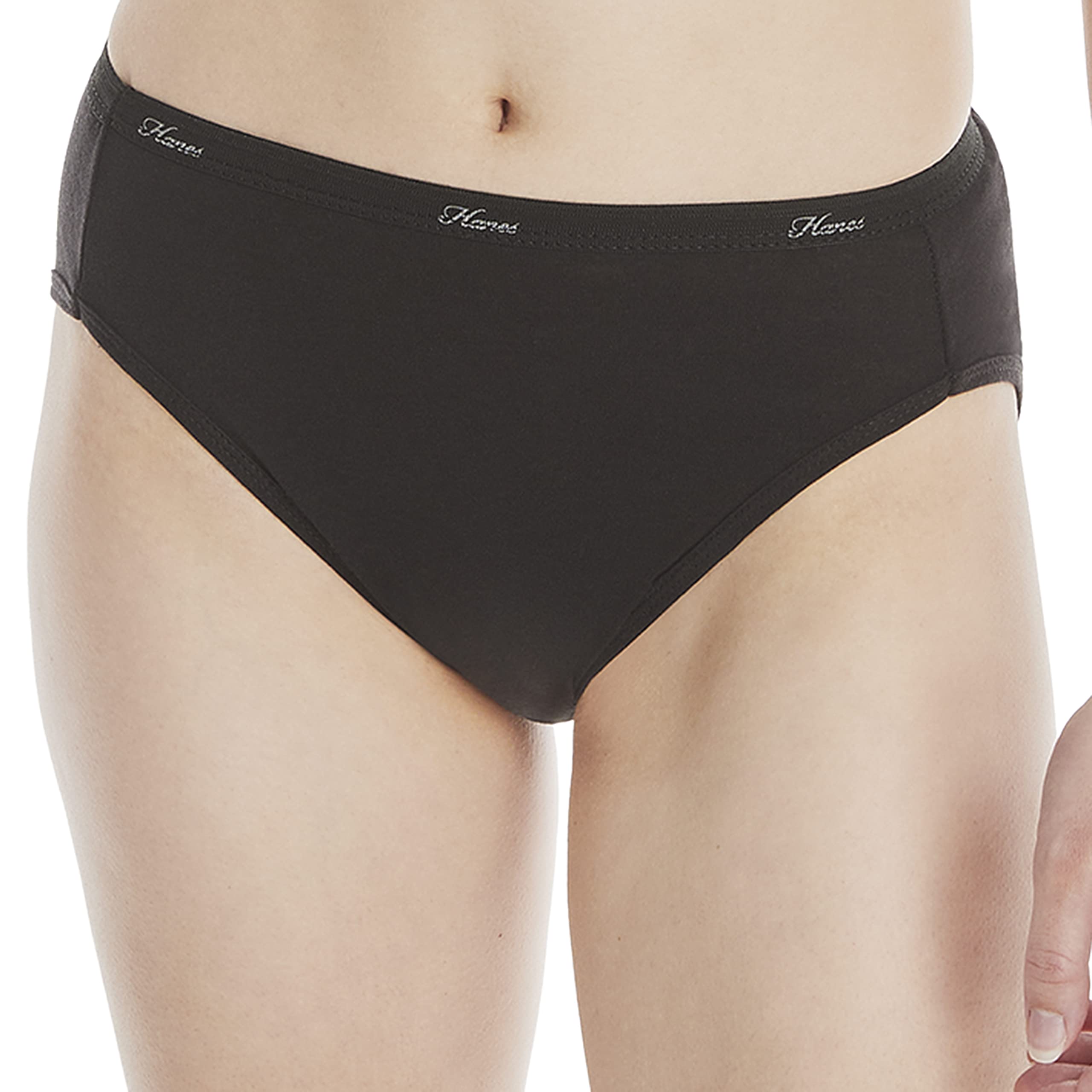 Hanes Women's Underwear Pack, 10-Pack, Full-Coverage Cotton Blend Panties, Moisture-Wicking Underwear for Women