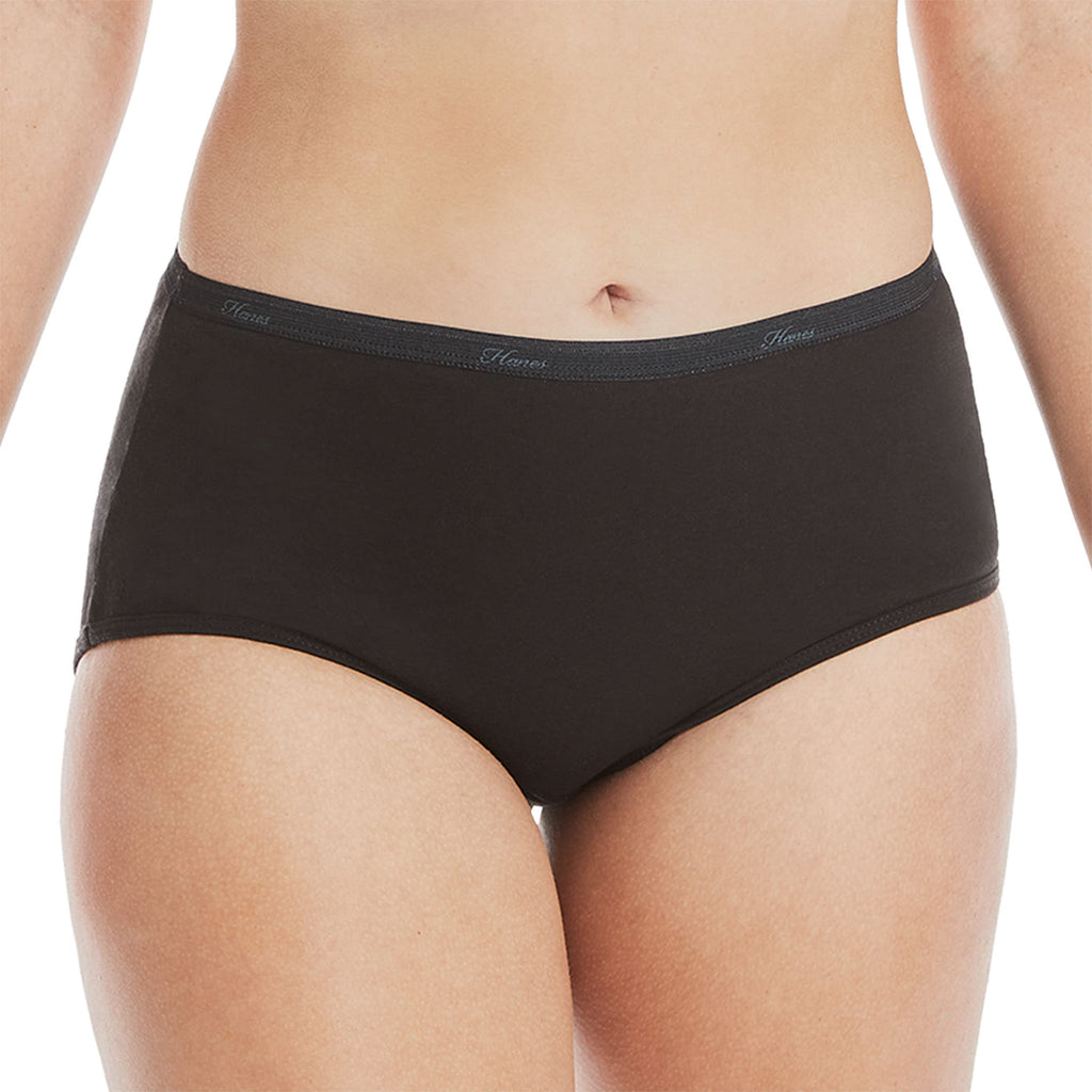 Hanes Women's Underwear Pack, 10-Pack, Full-Coverage Cotton Blend Panties, Moisture-Wicking Underwear for Women