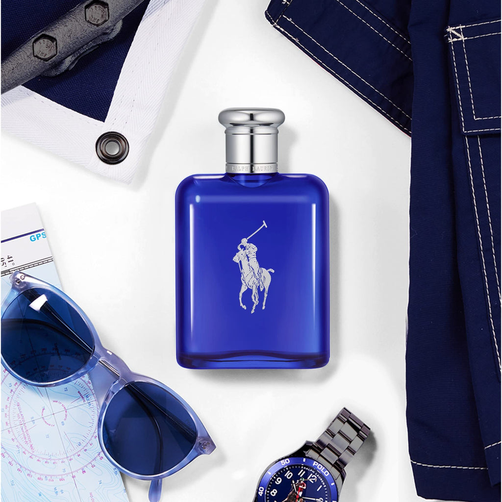 RALPH LAUREN FRAGRANCES - Polo Blue - Eau de Toilette - Men's Cologne - Aquatic & Fresh - With Citrus, Sage, and Suede - Medium Intensity - Fabs things