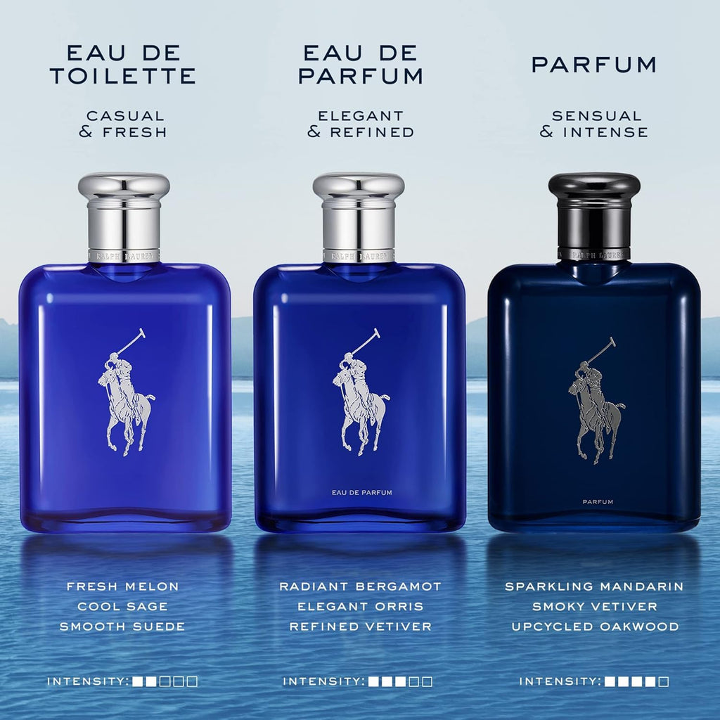 RALPH LAUREN FRAGRANCES - Polo Blue - Eau de Toilette - Men's Cologne - Aquatic & Fresh - With Citrus, Sage, and Suede - Medium Intensity - Fabs things