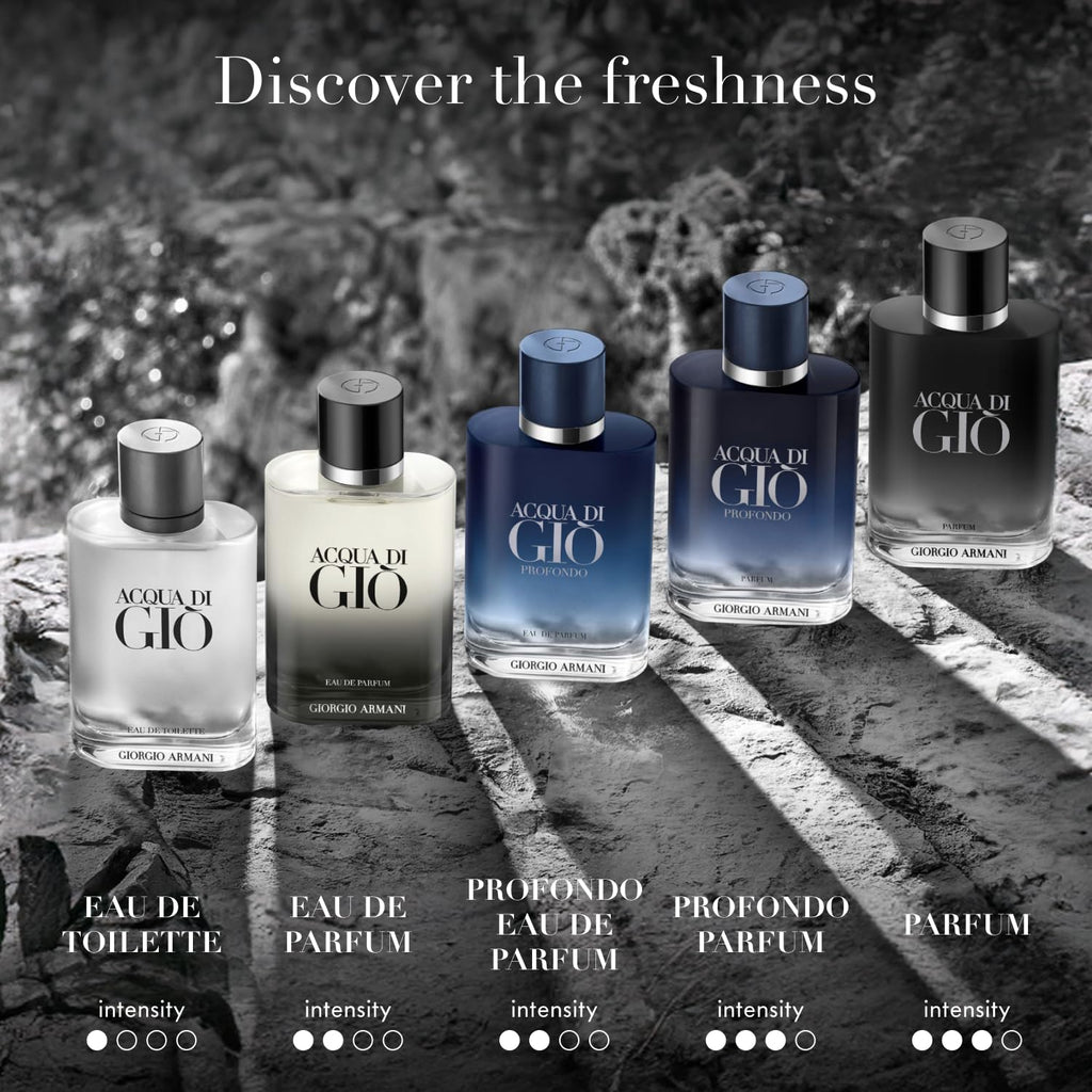 Armani Beauty - Acqua di Giò - Eau de Toilette - Cologne for Men - Long Lasting Fragrance with Bergamot notes, Jasmine, White Musks, Patchouli & Cedarwood - Fabs things