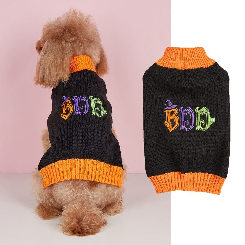 Thanksgiving Pet Clothes Lapel Retro Plaid Contrast Color - Fabs things
