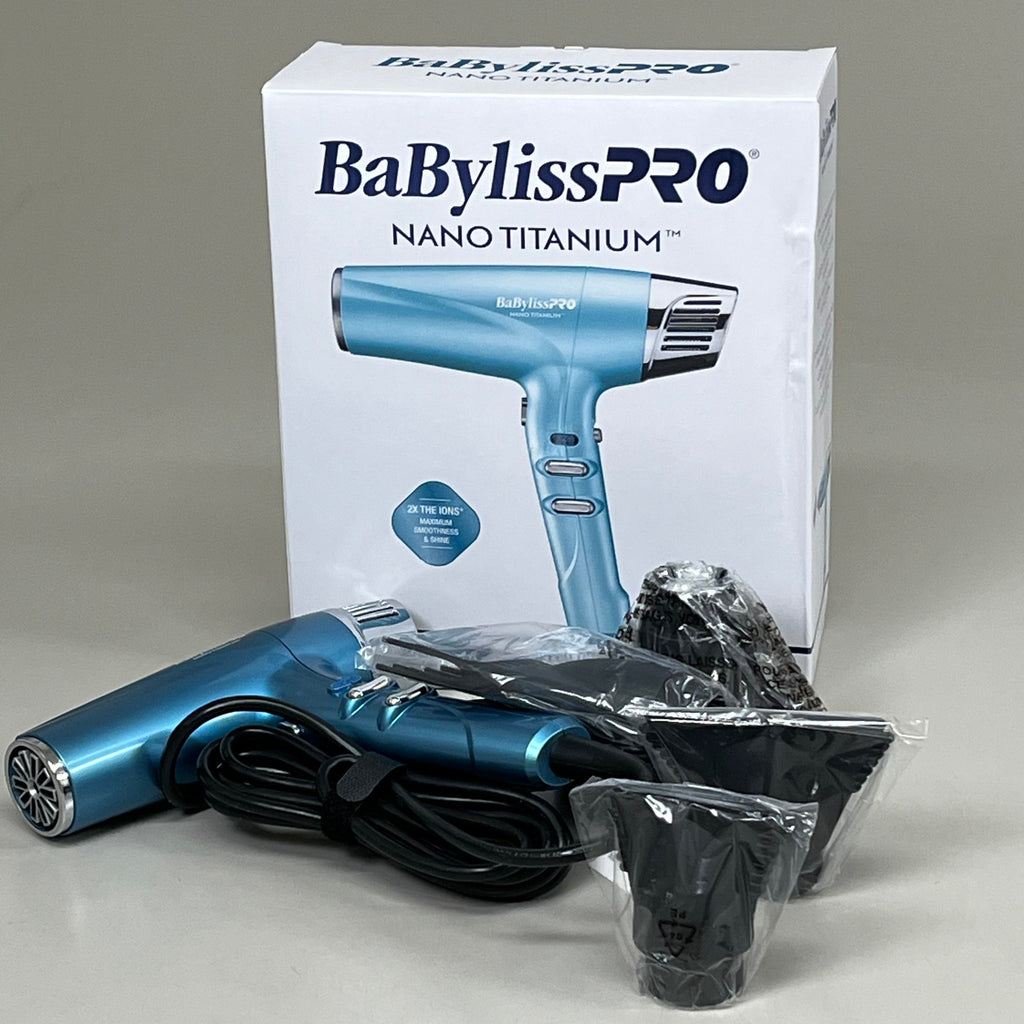 BaBylissPRO Nano Titanium Professional 1875w Blow Dryer 2X Ion High Performance