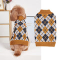 Thanksgiving Pet Clothes Lapel Retro Plaid Contrast Color - Fabs things