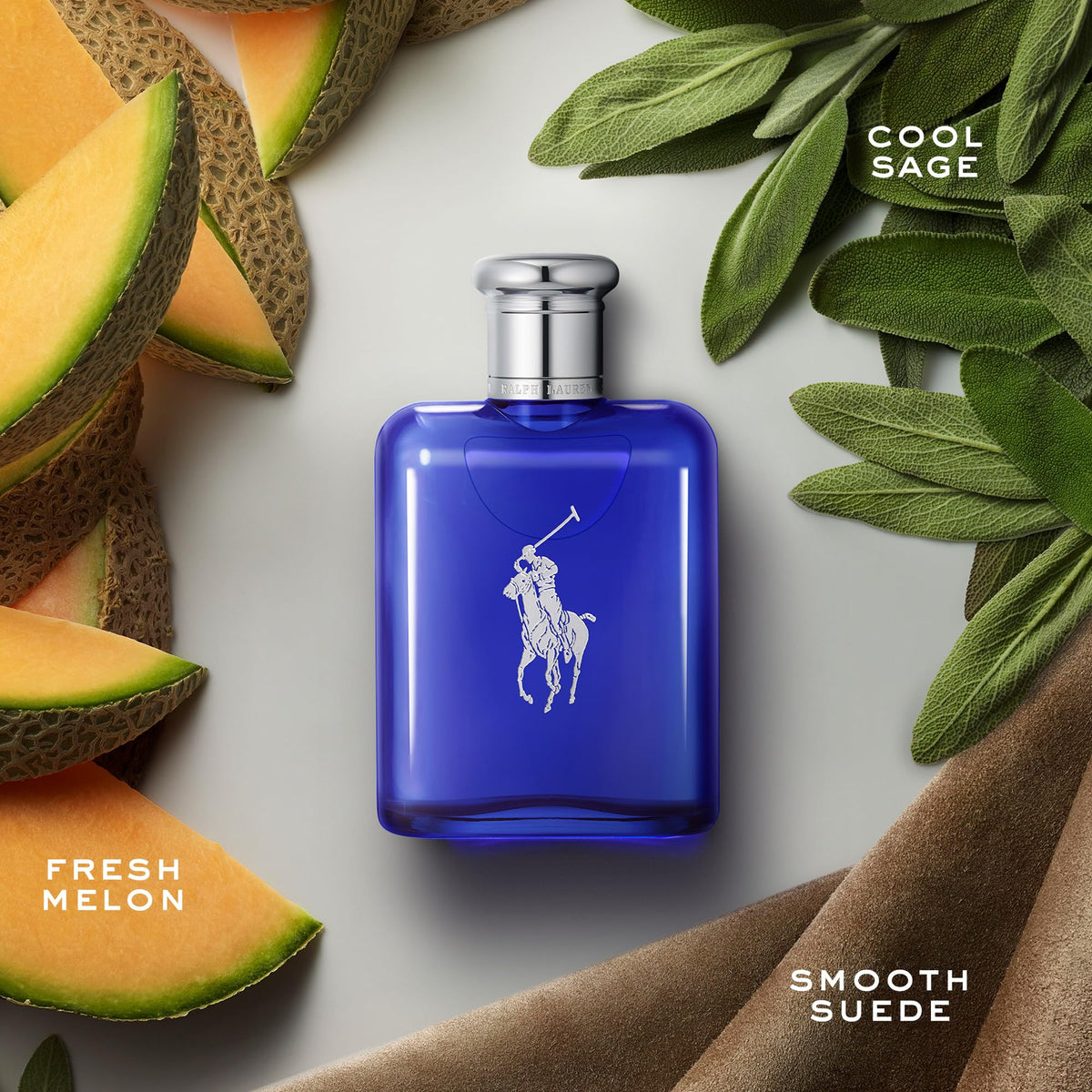 RALPH LAUREN FRAGRANCES - Polo Blue - Eau de Toilette - Men's Cologne - Aquatic & Fresh - With Citrus, Sage, and Suede - Medium Intensity - Fabs things
