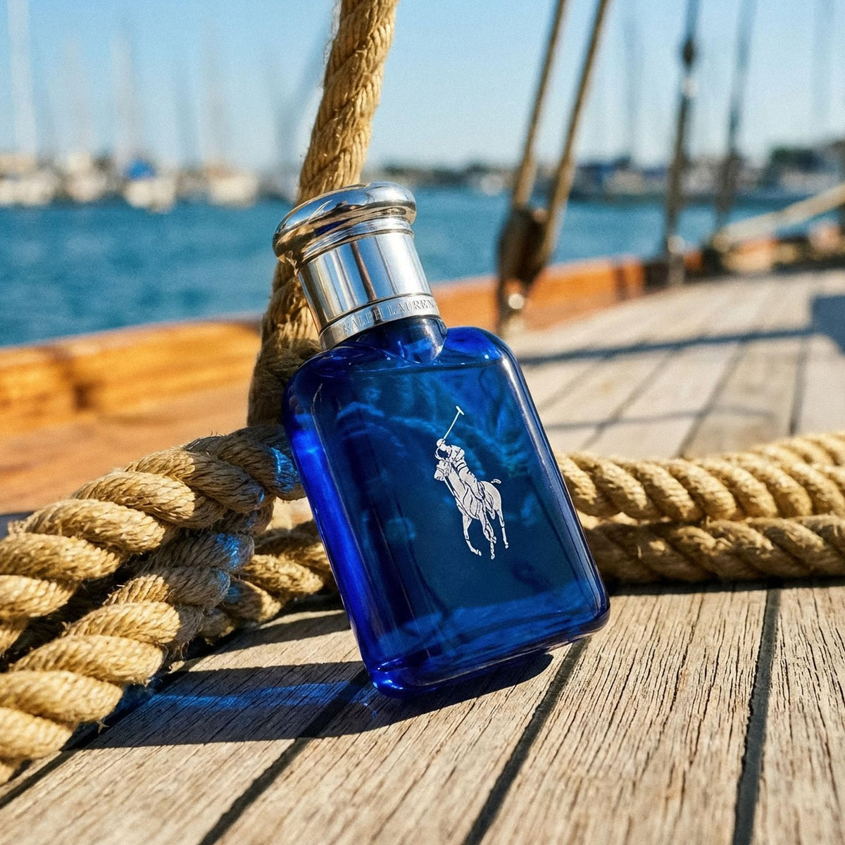 RALPH LAUREN FRAGRANCES - Polo Blue - Eau de Toilette - Men's Cologne - Aquatic & Fresh - With Citrus, Sage, and Suede - Medium Intensity - Fabs things