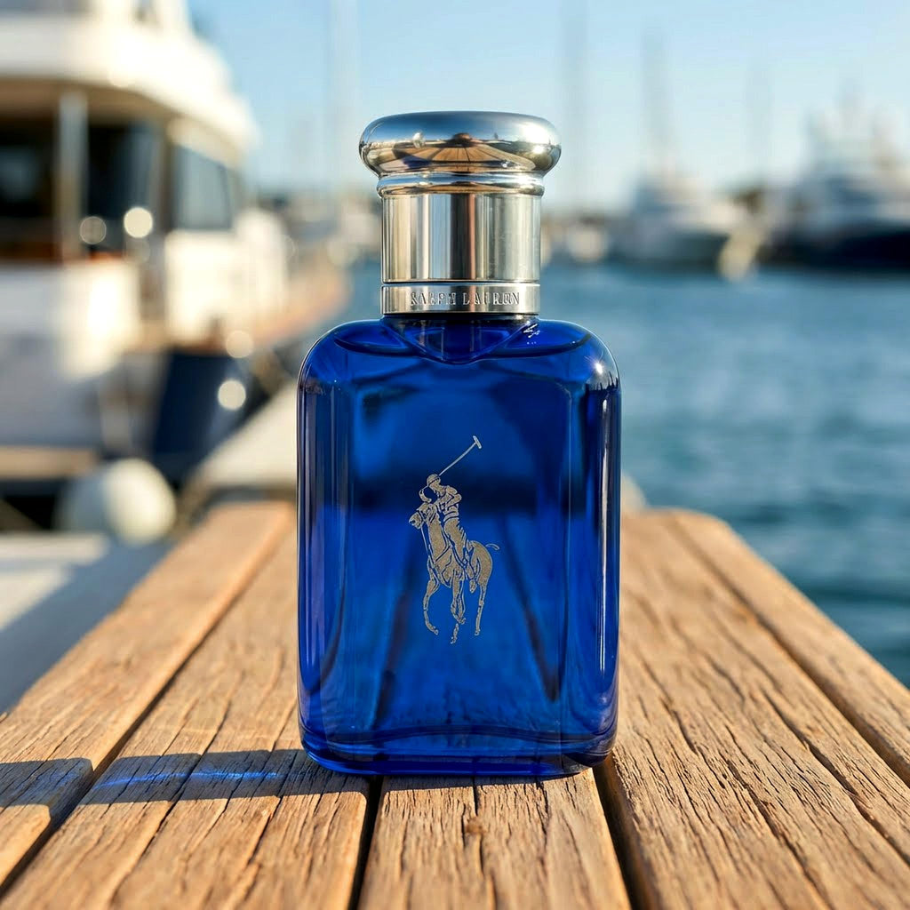 RALPH LAUREN FRAGRANCES - Polo Blue - Eau de Toilette - Men's Cologne - Aquatic & Fresh - With Citrus, Sage, and Suede - Medium Intensity - Fabs things