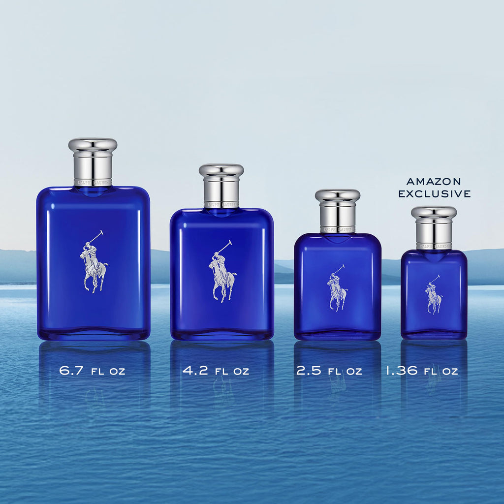 RALPH LAUREN FRAGRANCES - Polo Blue - Eau de Toilette - Men's Cologne - Aquatic & Fresh - With Citrus, Sage, and Suede - Medium Intensity - Fabs things
