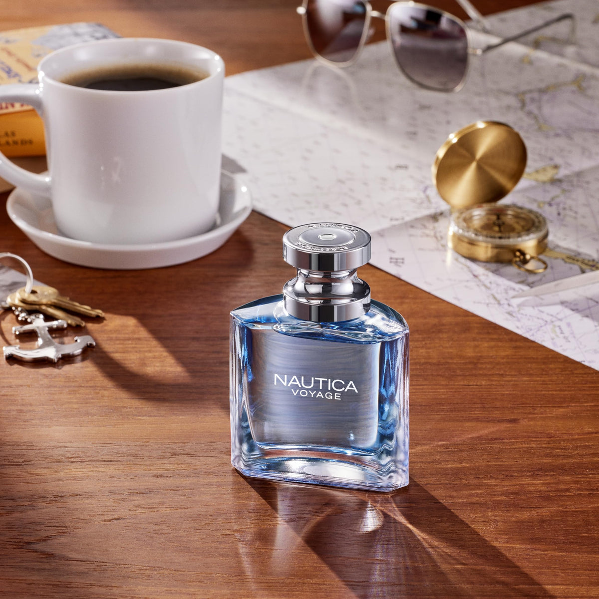 Nautica Voyage Eau De Toilette, Cologne and Fragrance For Men, Fresh, Romantic, Fruity Scent Woody, Aquatic Notes of Apple, Water Lotus, Cedarwood, and Musk Ideal Day Wear, Long Lasting 3.3Fl oz - Fabs things
