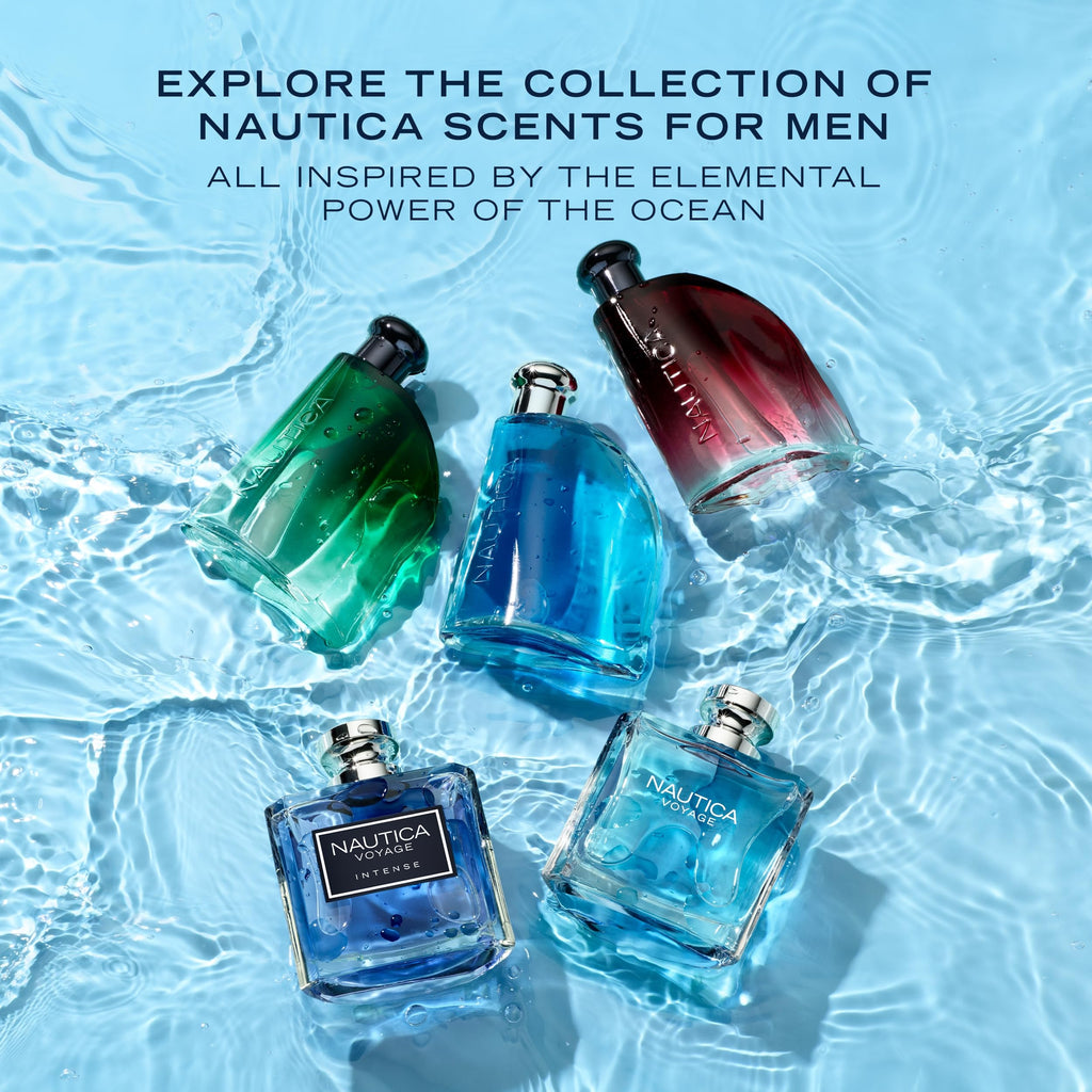 Nautica Voyage Eau De Toilette, Cologne and Fragrance For Men, Fresh, Romantic, Fruity Scent Woody, Aquatic Notes of Apple, Water Lotus, Cedarwood, and Musk Ideal Day Wear, Long Lasting 3.3Fl oz - Fabs things
