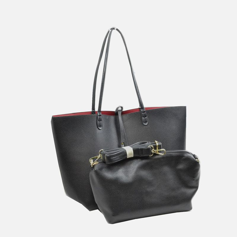 Women's Kendra Reversible Supersoft Vegan Leather Tote Handbag Crossbody Bag