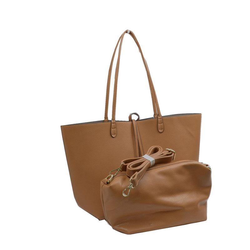 Women's Kendra Reversible Supersoft Vegan Leather Tote Handbag Crossbody Bag