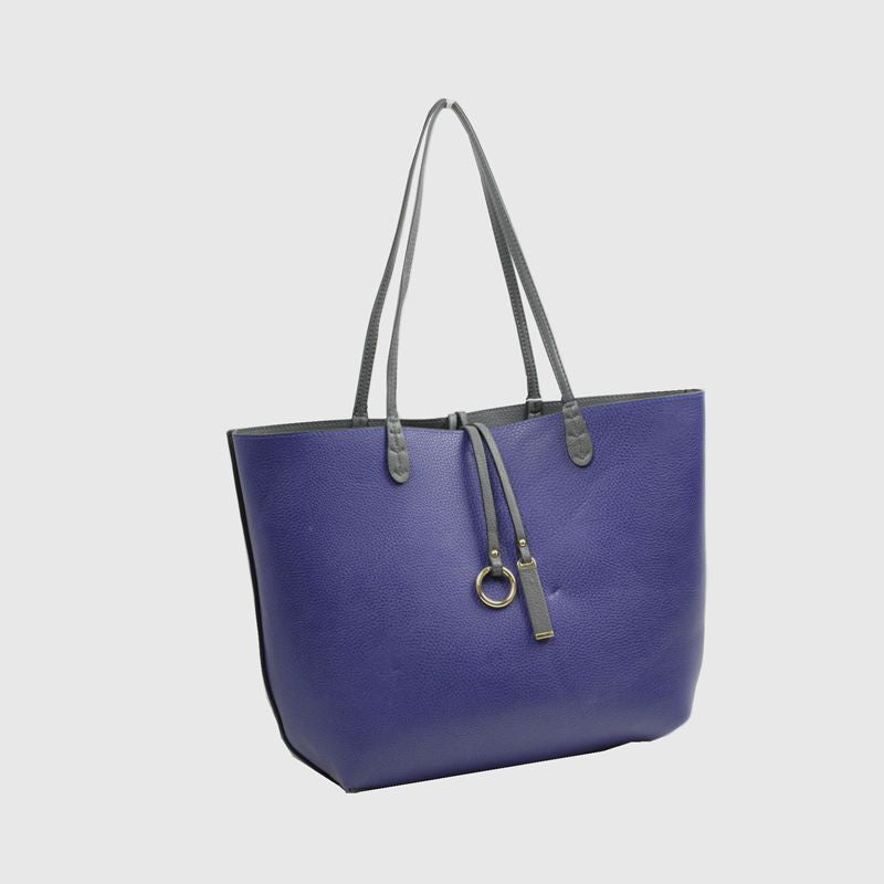 Women's Kendra Reversible Supersoft Vegan Leather Tote Handbag Crossbody Bag