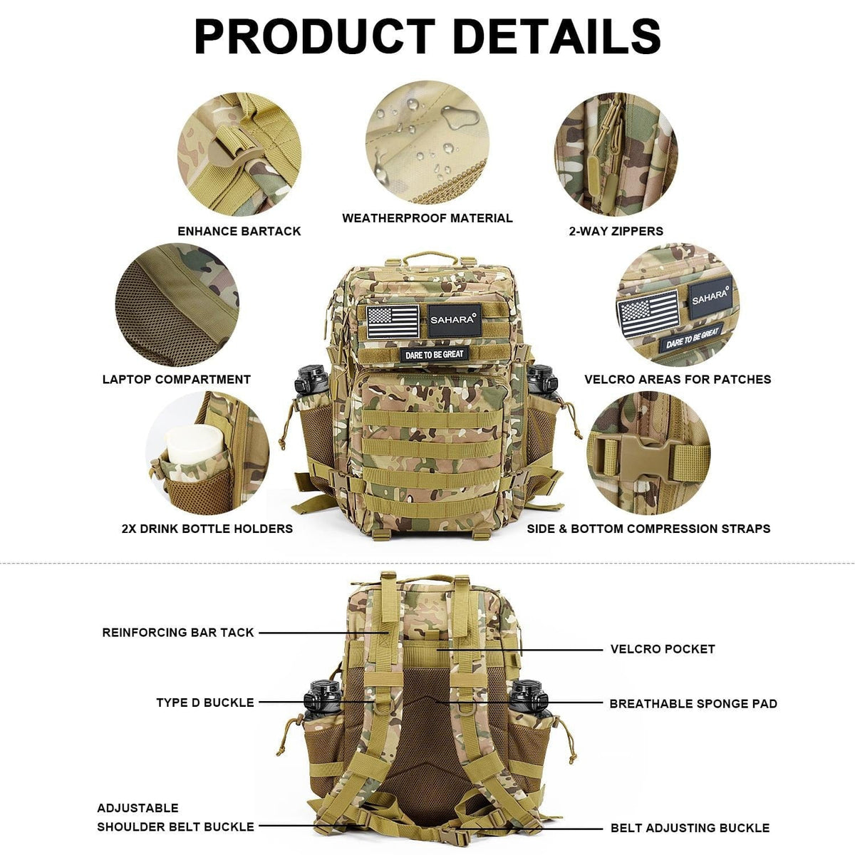 Raider Series Travel Bag & Laptop Backpack for Laptops up to 17.3-inch